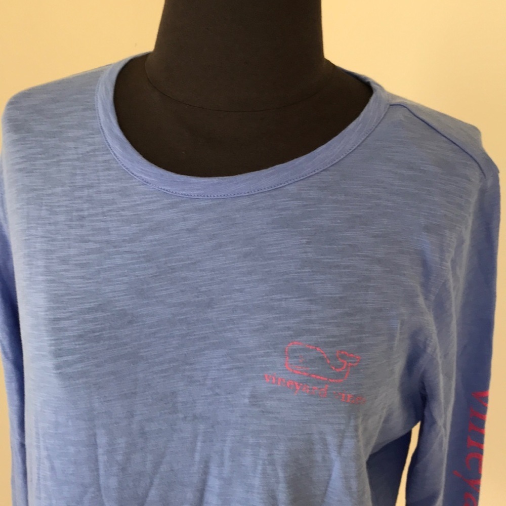 NWT! VINEYARD VINES Size S cornflower blue top - Picture 4 of 6